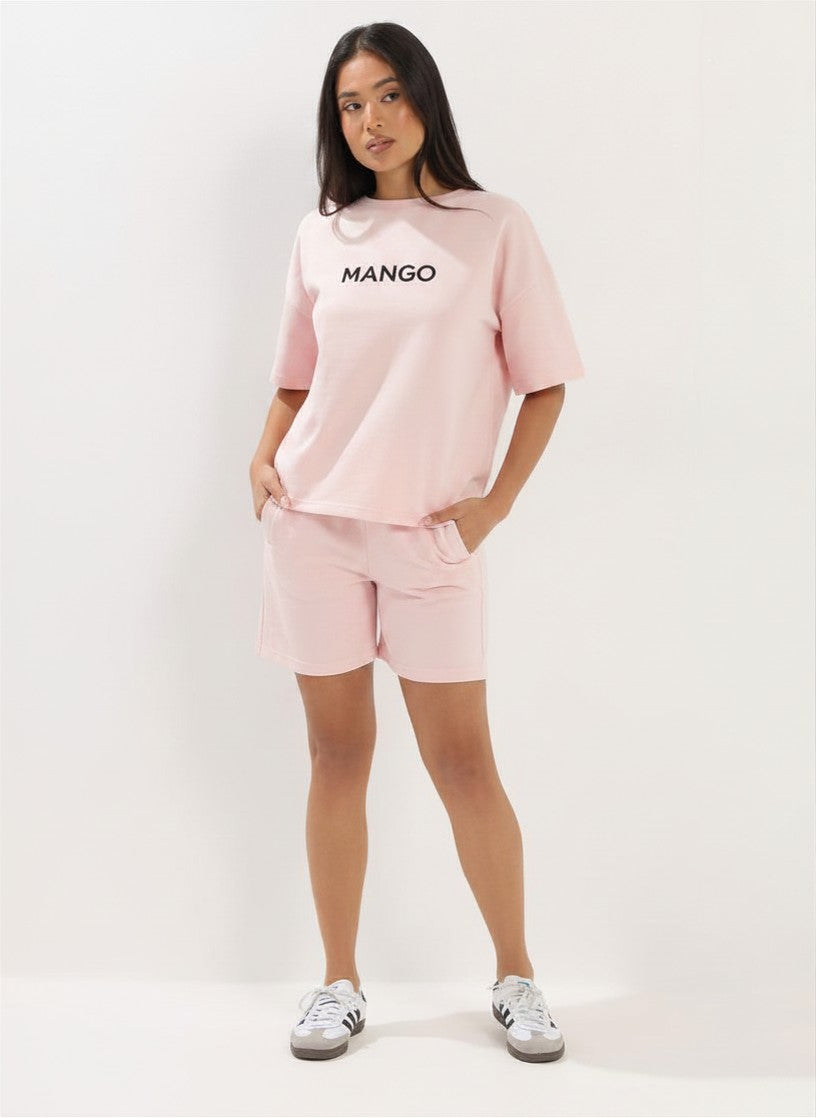Women's Sweatshirt & Shorts Lounge Set – Casual 2-Piece Outfit